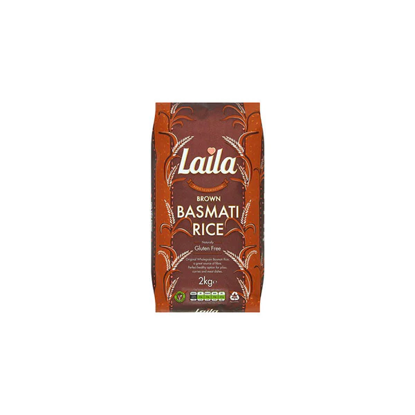 Laila Brown Basmati Rice 2kg