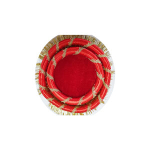Shadi Mehndi Plate Thaal Red Set 2 Pieces