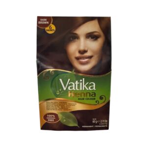 Vatika Henna Hair color Dark Brown 60g (6 Sachets)