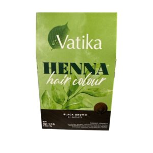 Vatika Henna Hair color Black Brown 60g (6 Sachets)