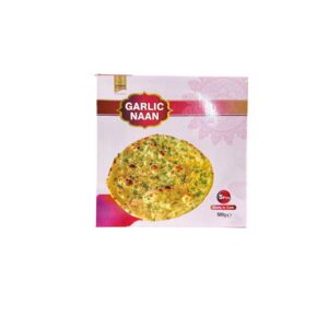 Crown Garlic Naan 500g (5 pes frozen)