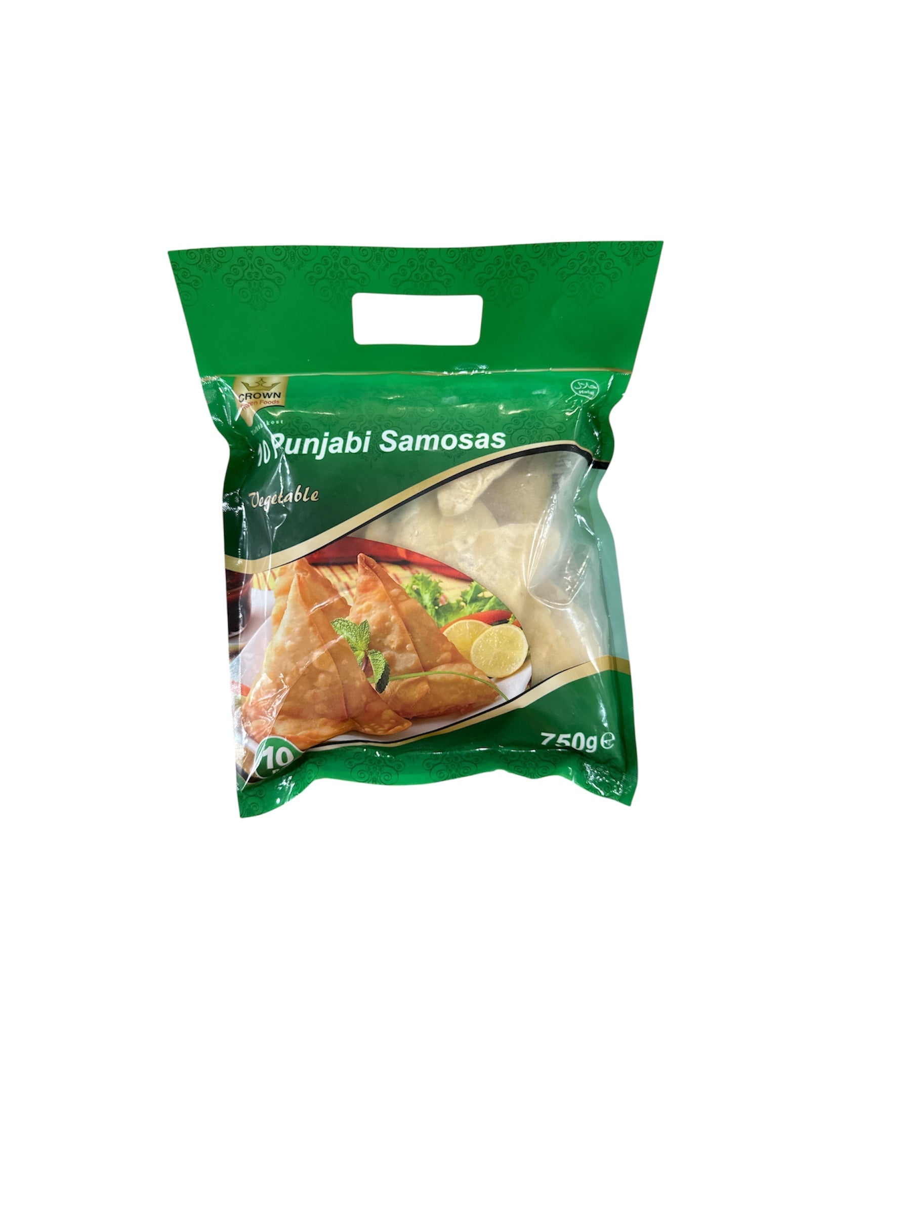 Crown Vegetable Punjabi Samosas 10 pcs 750g Frozen Halal