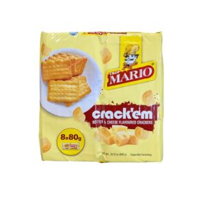Mario Crack'em Butter Cheese Biscuits 8Ã—80g