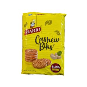Mario Cashew Biks Biscuits 8Ã—90g