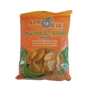 Afroase Plantain Chips Salted (Bananen Chips) 80g