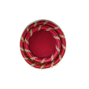 Shadi Mehndi Plate Thaal Mehroon Set 2 Pieces